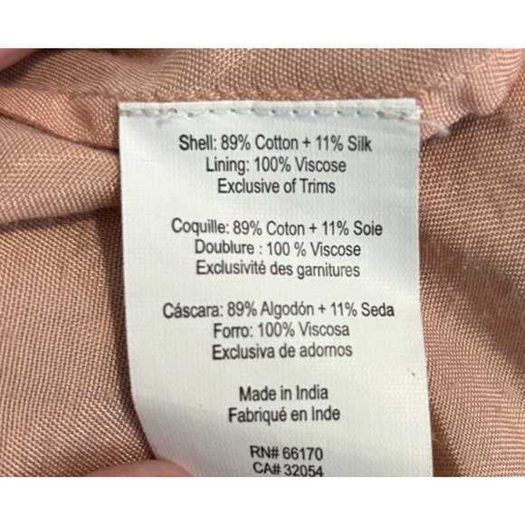 Anthropologie Geisha Designs Patchwork Cotton & Silk Tiered Maxi Dress Lined M - Picture 8 of 8